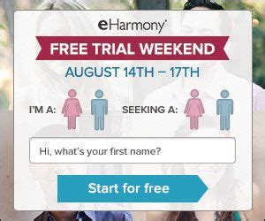 free weekend eharmony promotional code